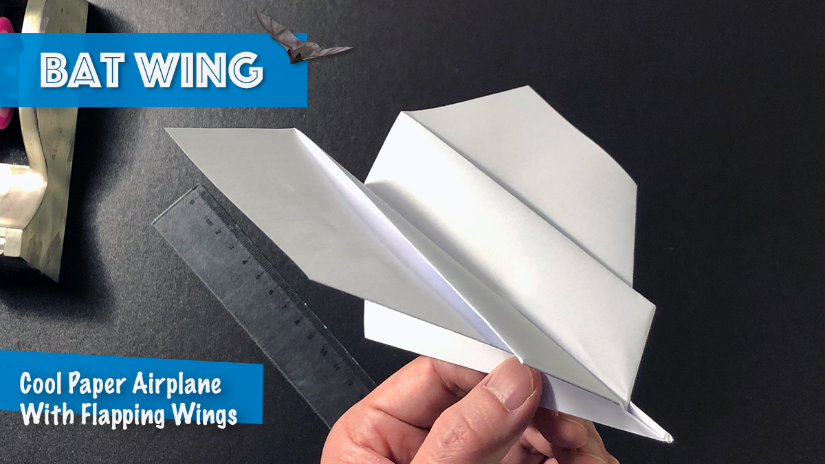 Detail Paper Airplane With Flapping Wings Nomer 16