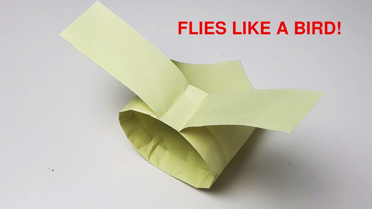 Detail Paper Airplane With Flapping Wings Nomer 4