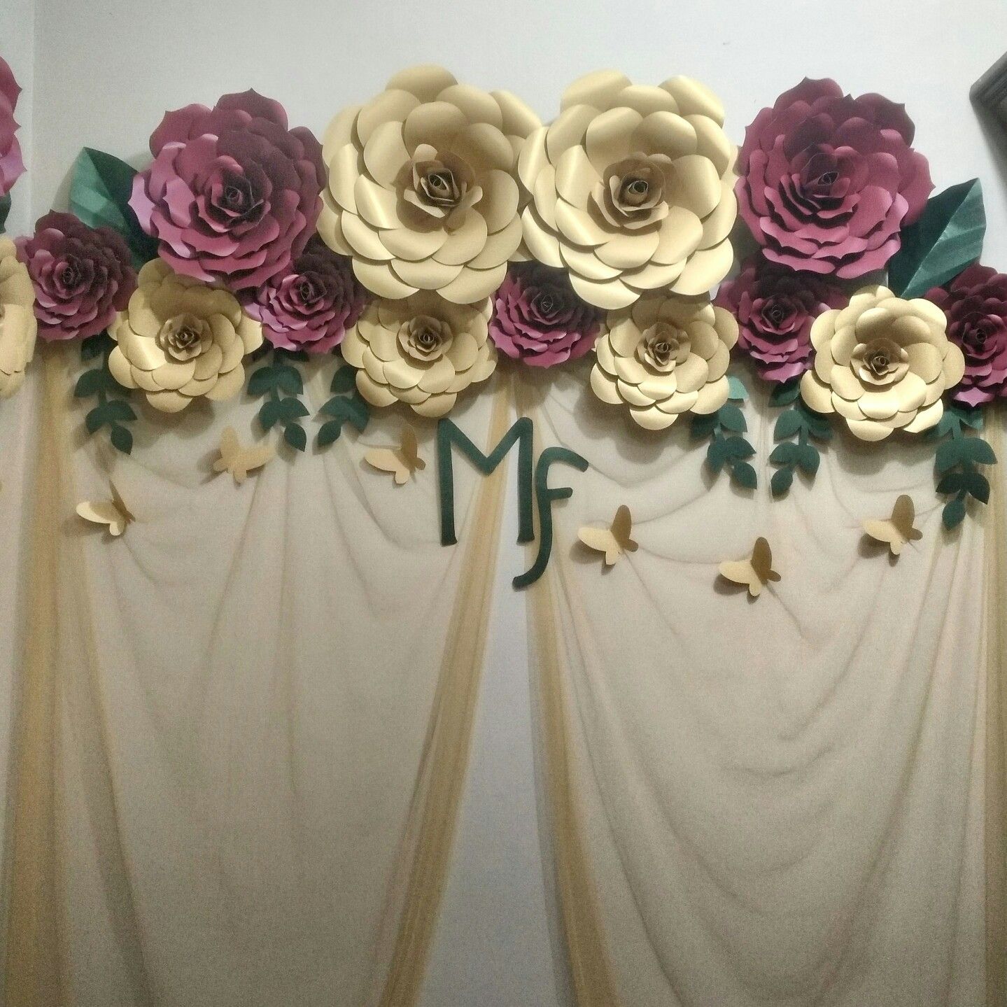 Detail Paper Flower Backdrop Lamaran Nomer 38