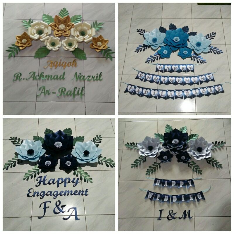 Detail Paper Flower Backdrop Lamaran Nomer 40