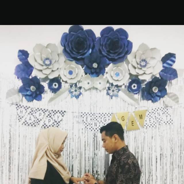 Detail Paper Flower Backdrop Lamaran Nomer 8