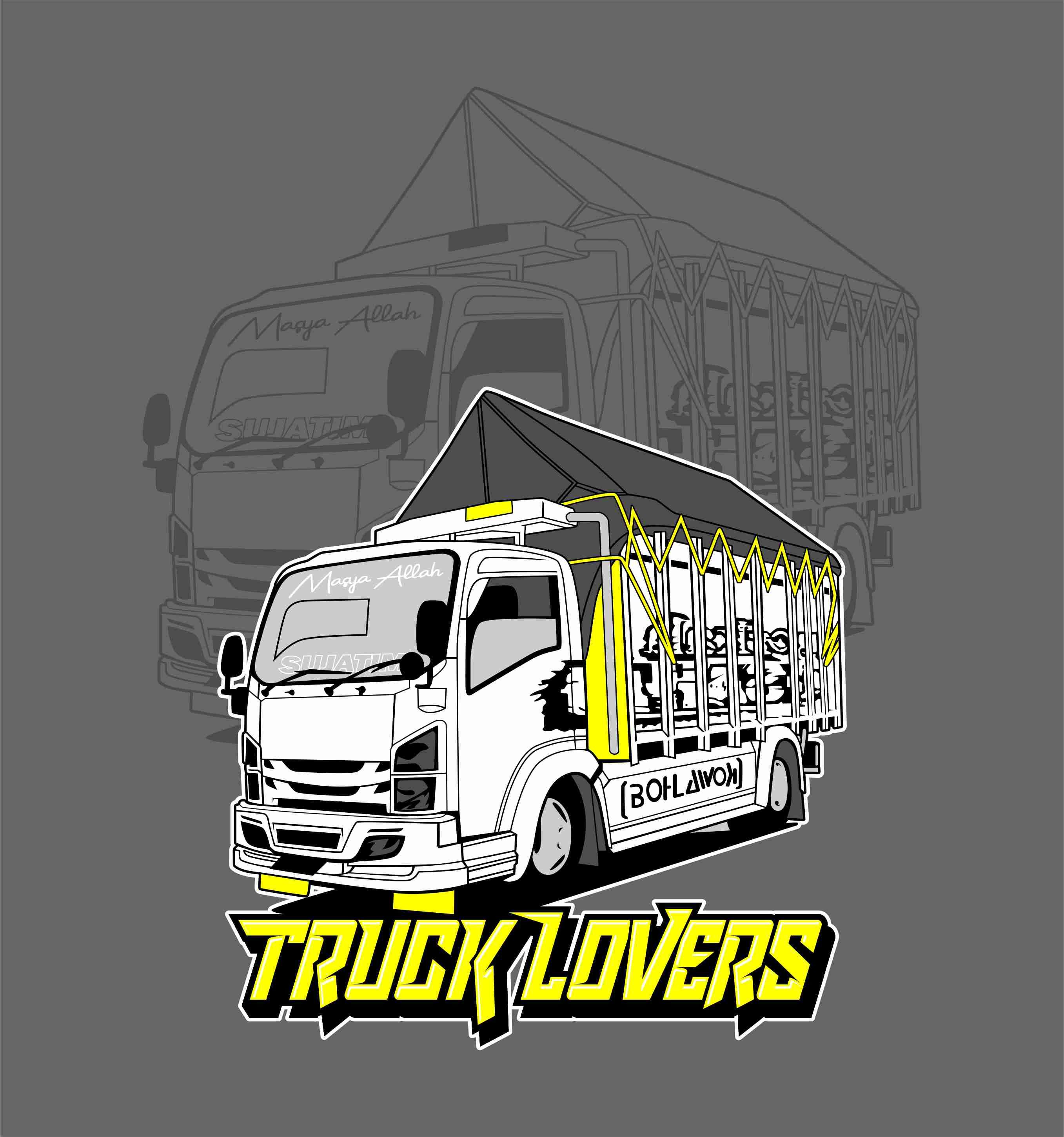 Detail Logo Truck Canter Nomer 15