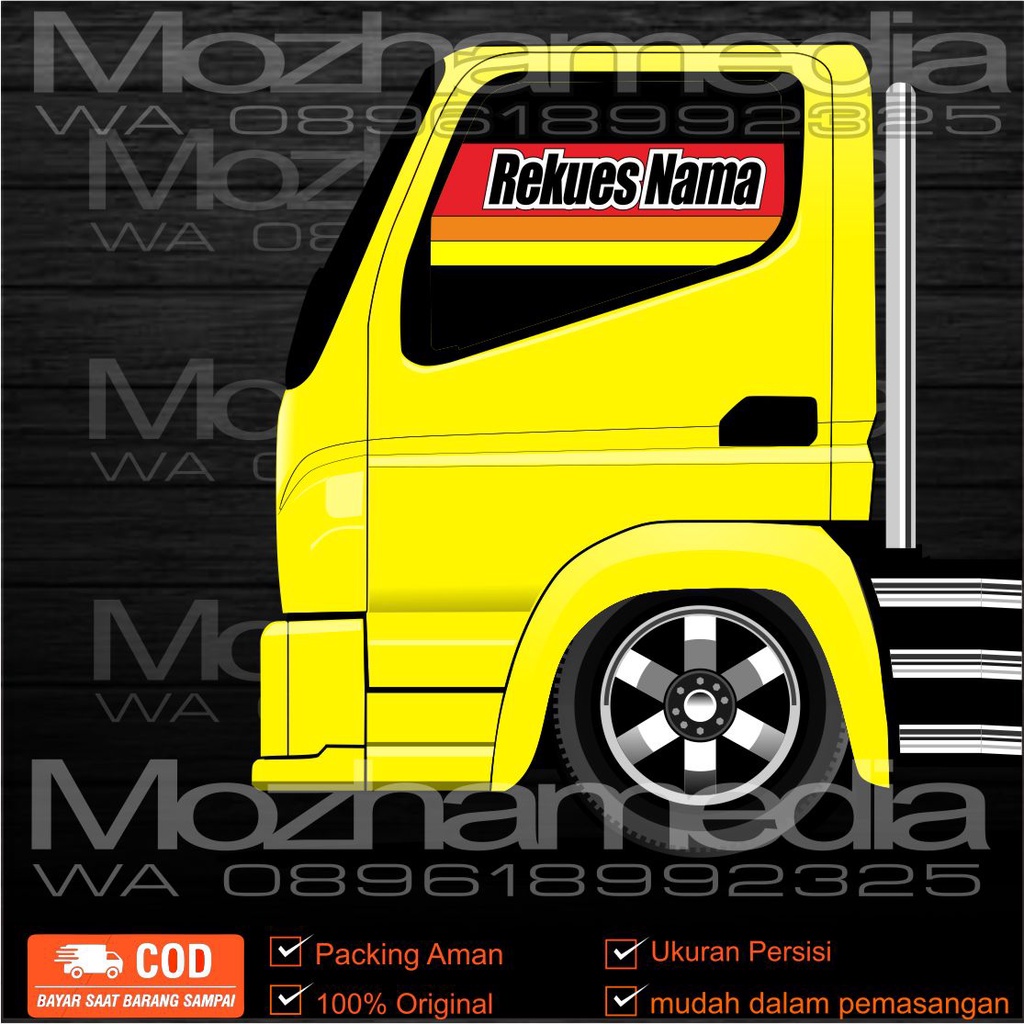 Detail Logo Truck Canter Nomer 33