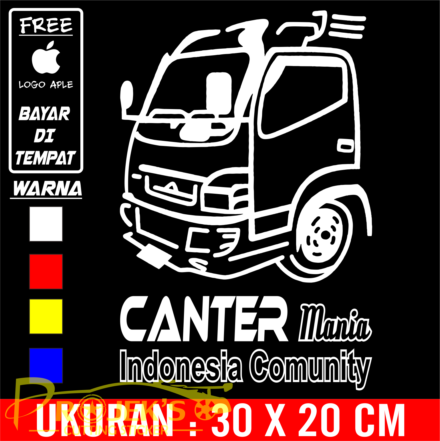 Detail Logo Truck Canter Nomer 9