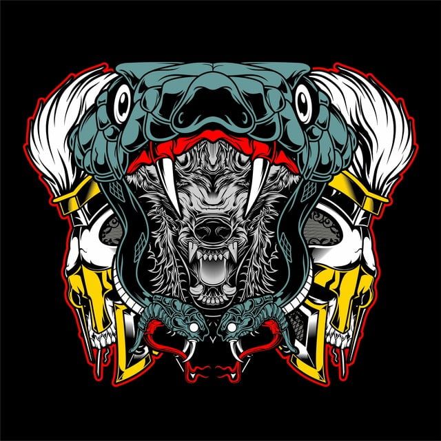 Detail Logo Ular Vector Nomer 3