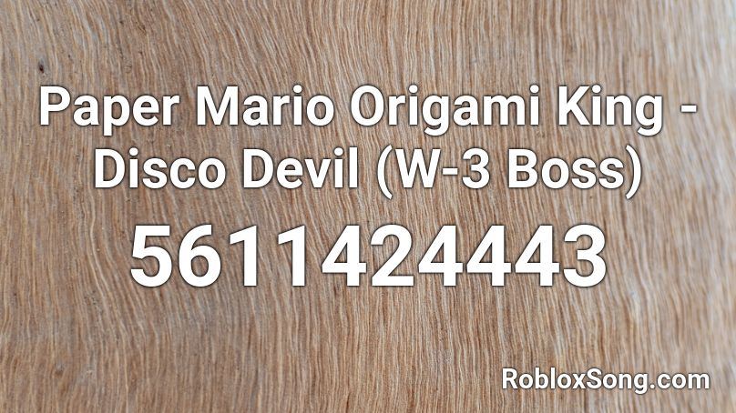 Detail Paper Mario Disco Devil Nomer 40