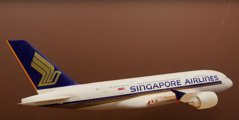 Detail Paper Model Plane Nomer 18