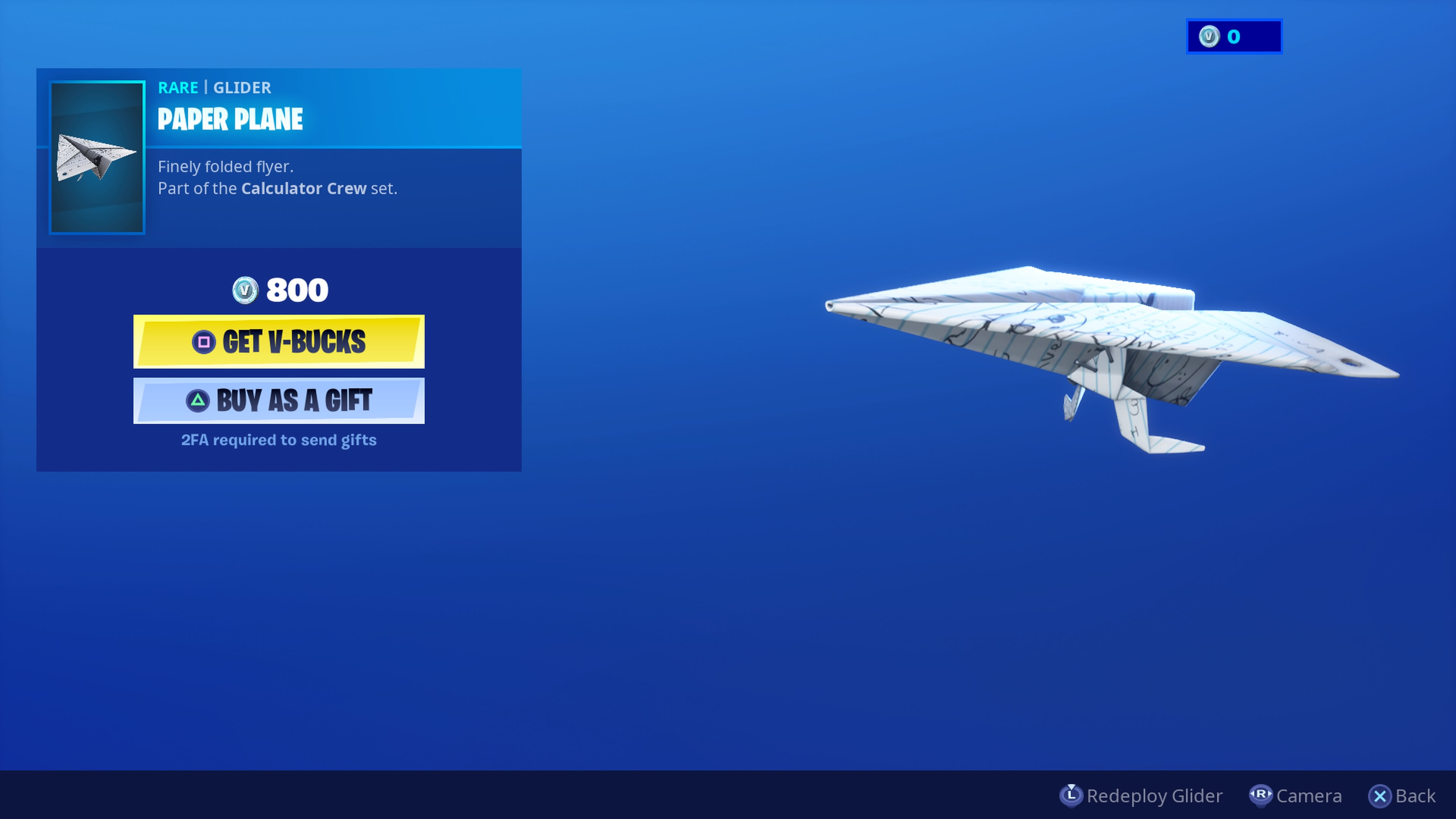 Detail Paper Plane Glider Fortnite Nomer 18