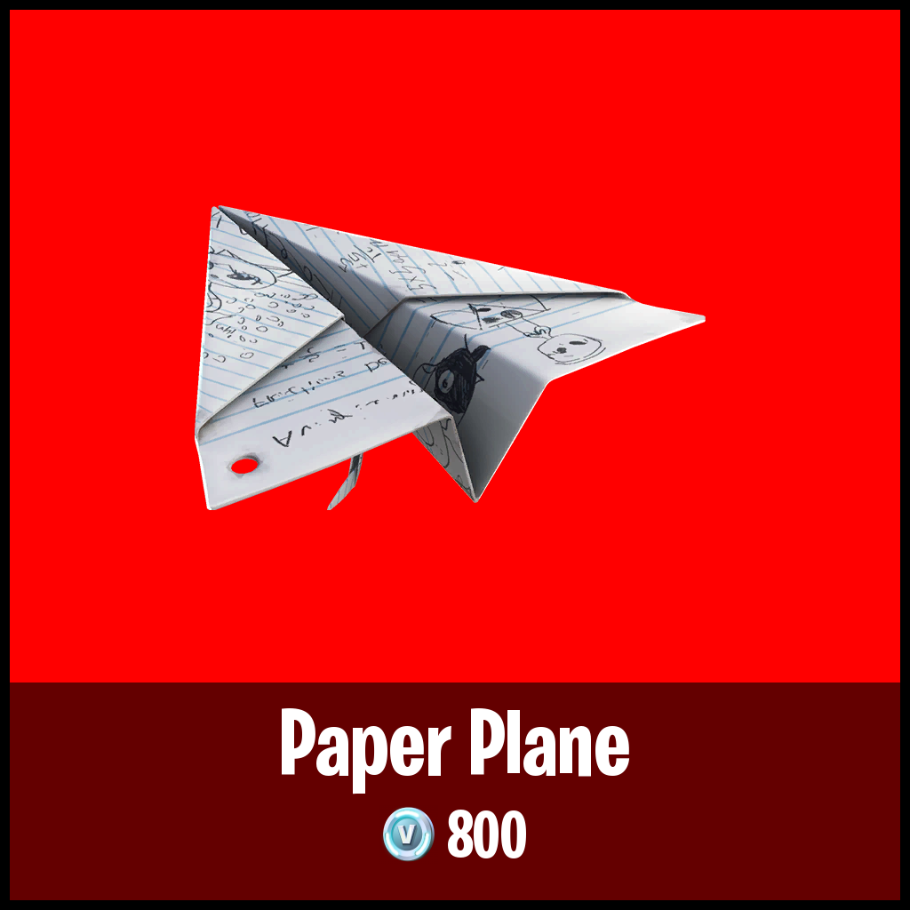 Detail Paper Plane Glider Fortnite Nomer 30