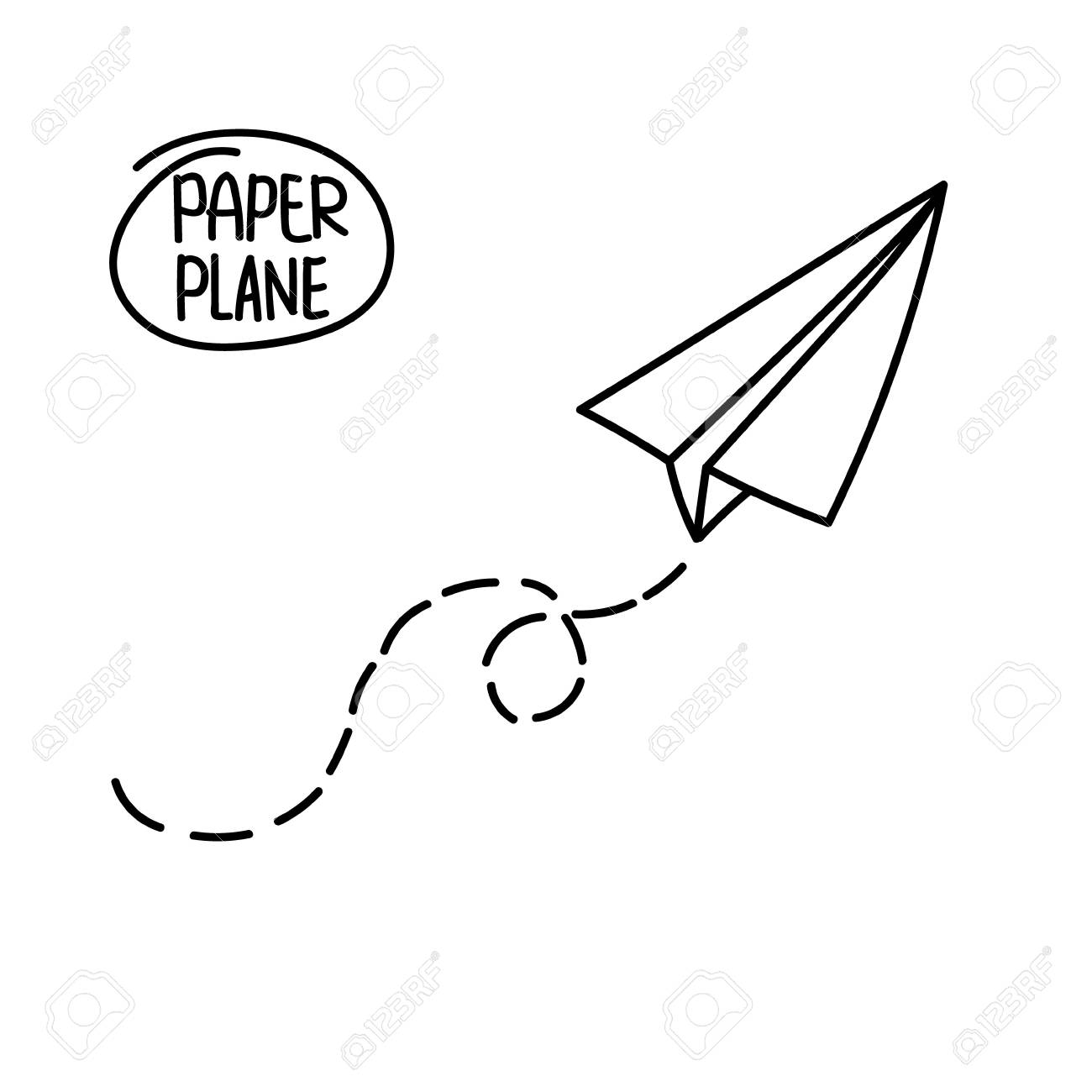 Detail Paper Plane Vector Nomer 32