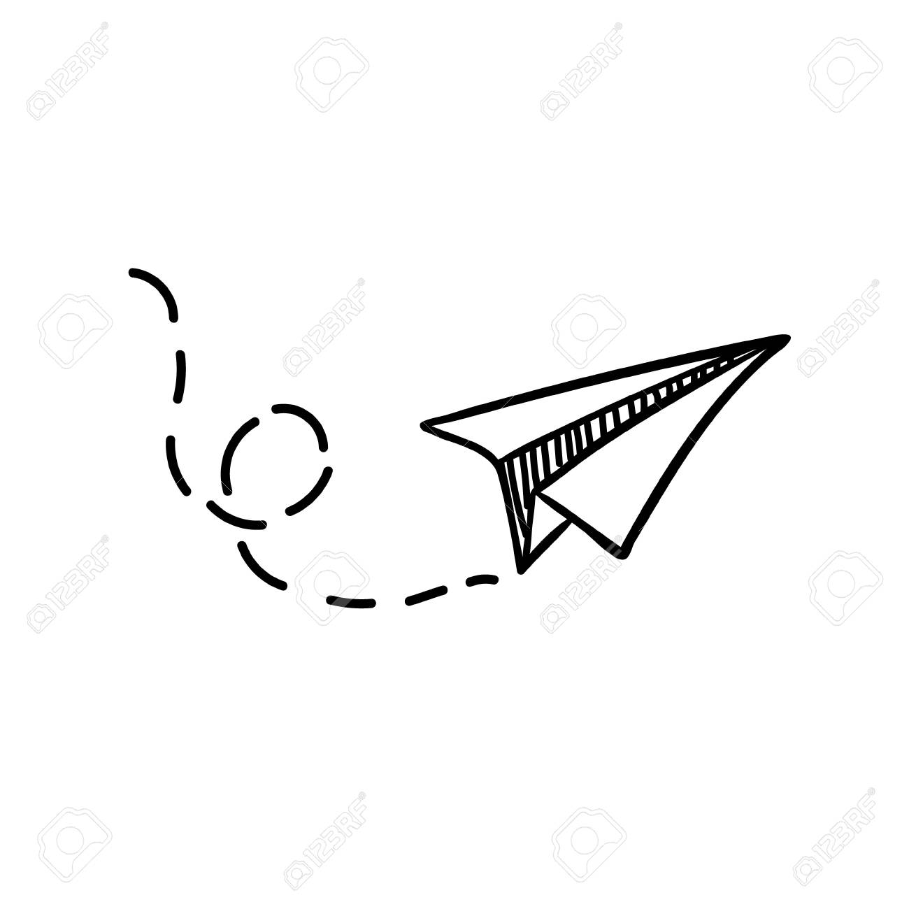 Detail Paper Plane Vector Nomer 5