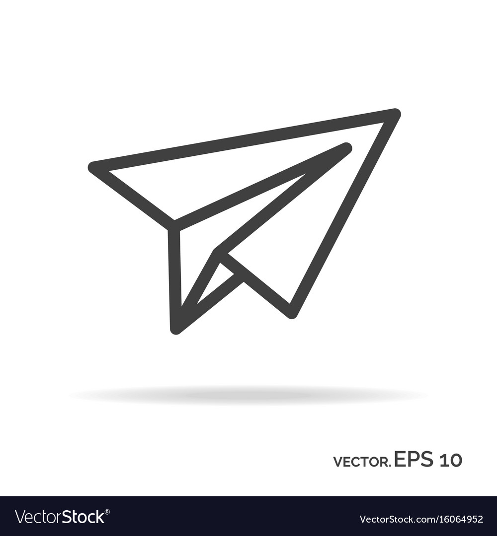 Detail Paper Plane Vector Nomer 45