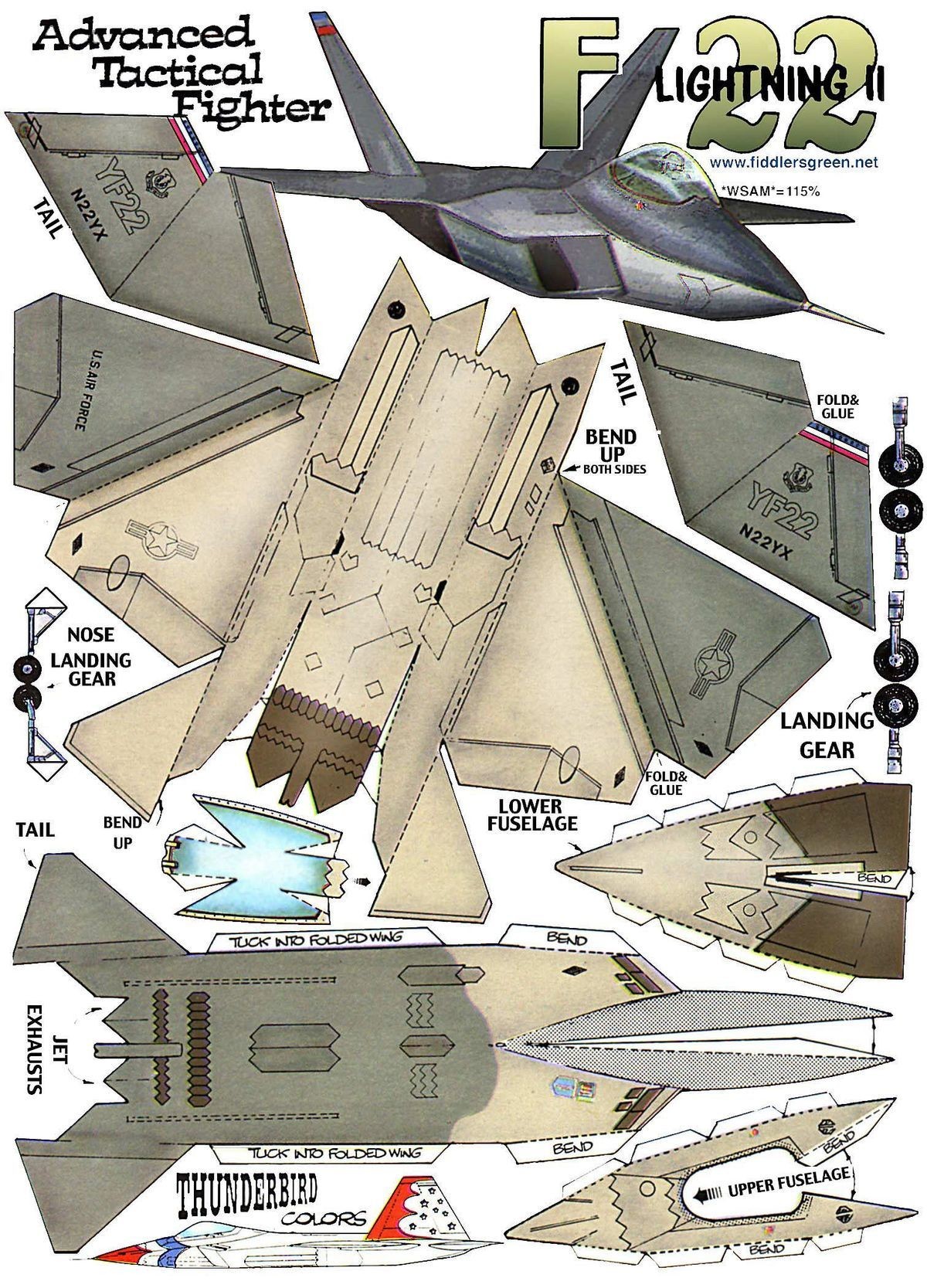 Detail Papercraft Plane Nomer 11