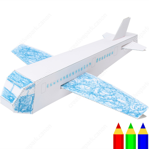 Detail Papercraft Plane Nomer 13