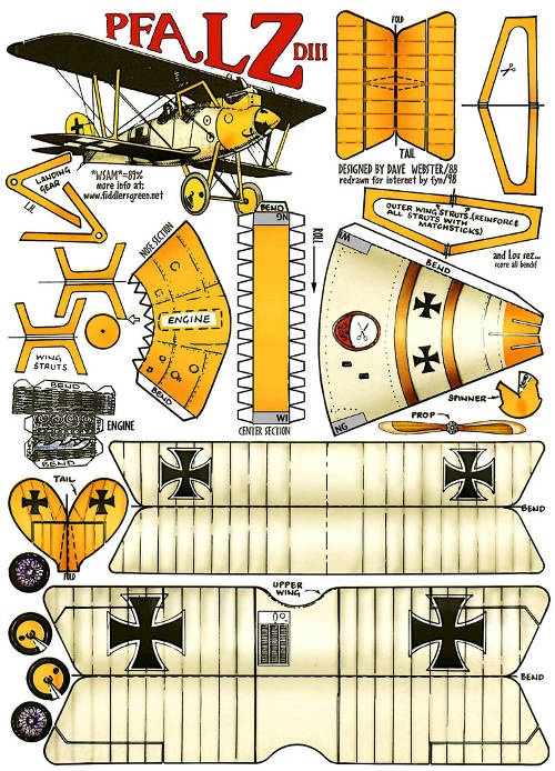 Detail Papercraft Plane Nomer 28