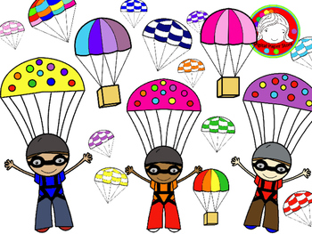 Parachutes Clipart - KibrisPDR