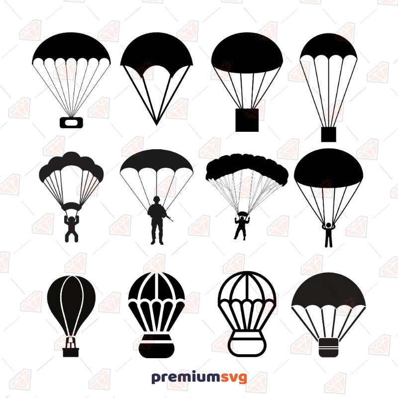 Detail Parachutes Clipart Nomer 33