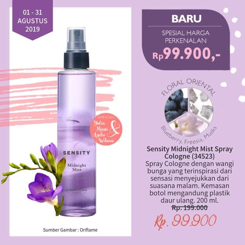 Detail Parfum Oriflame Ungu Nomer 16