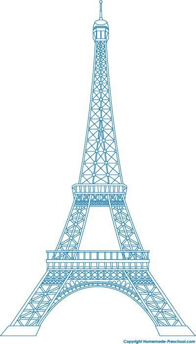 Detail Paris Tower Clipart Nomer 11