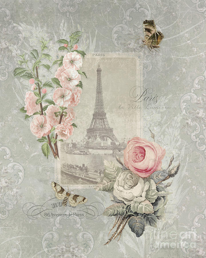 Detail Paris Vintage Wallpaper Nomer 30