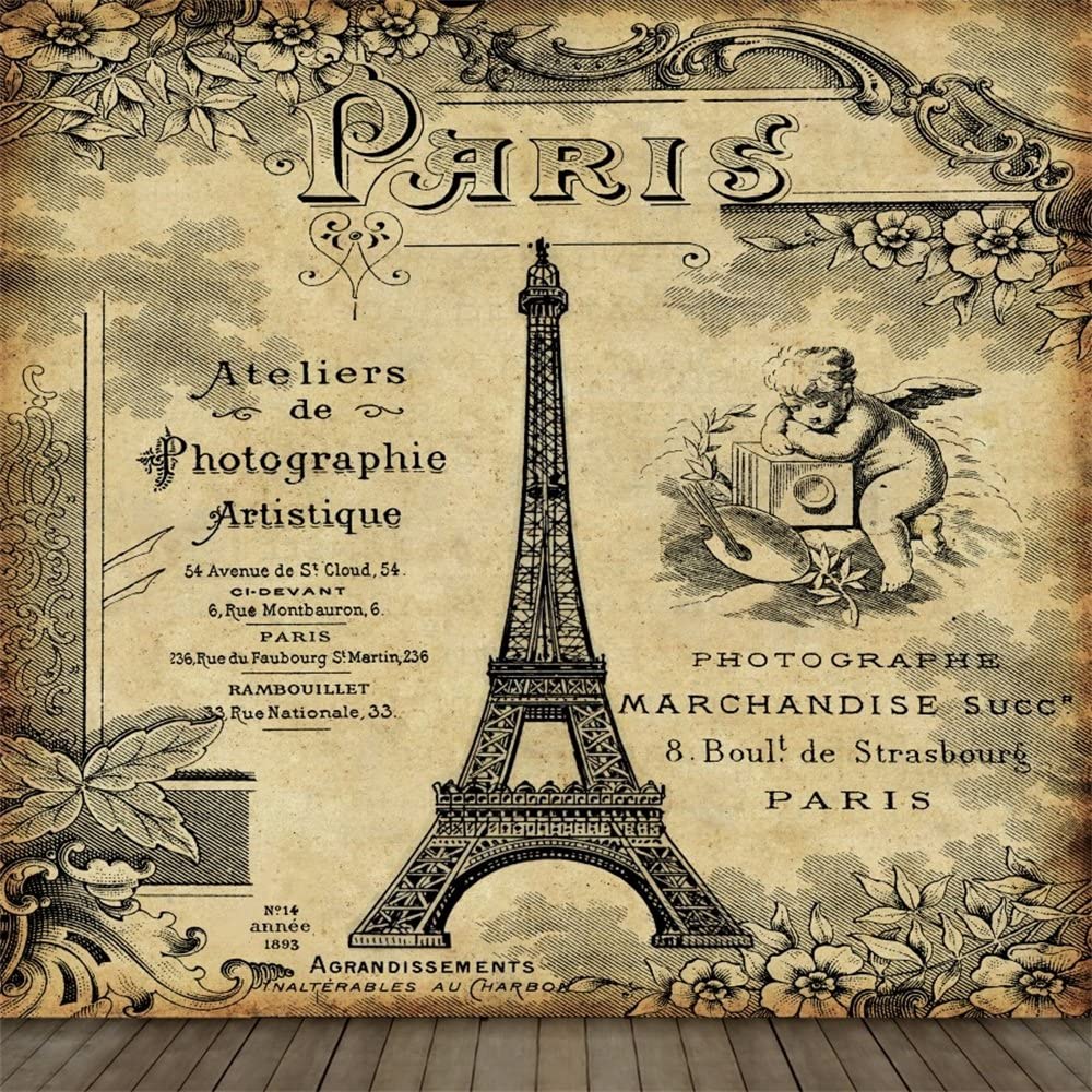 Detail Paris Vintage Wallpaper Nomer 36