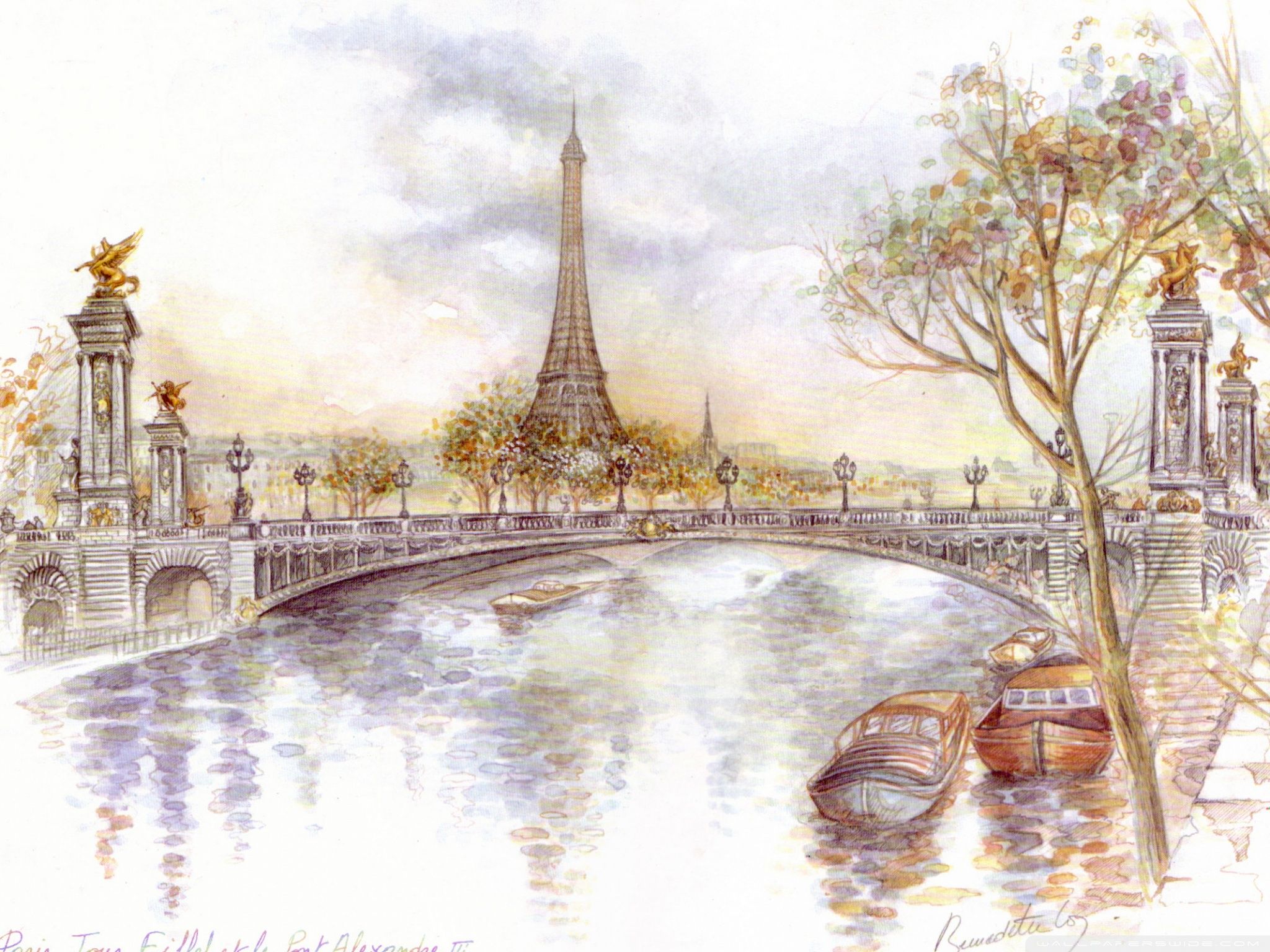 Detail Paris Wallpaper Cartoon Nomer 14