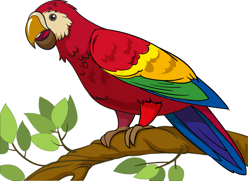 Detail Parrot Clipart Free Nomer 2