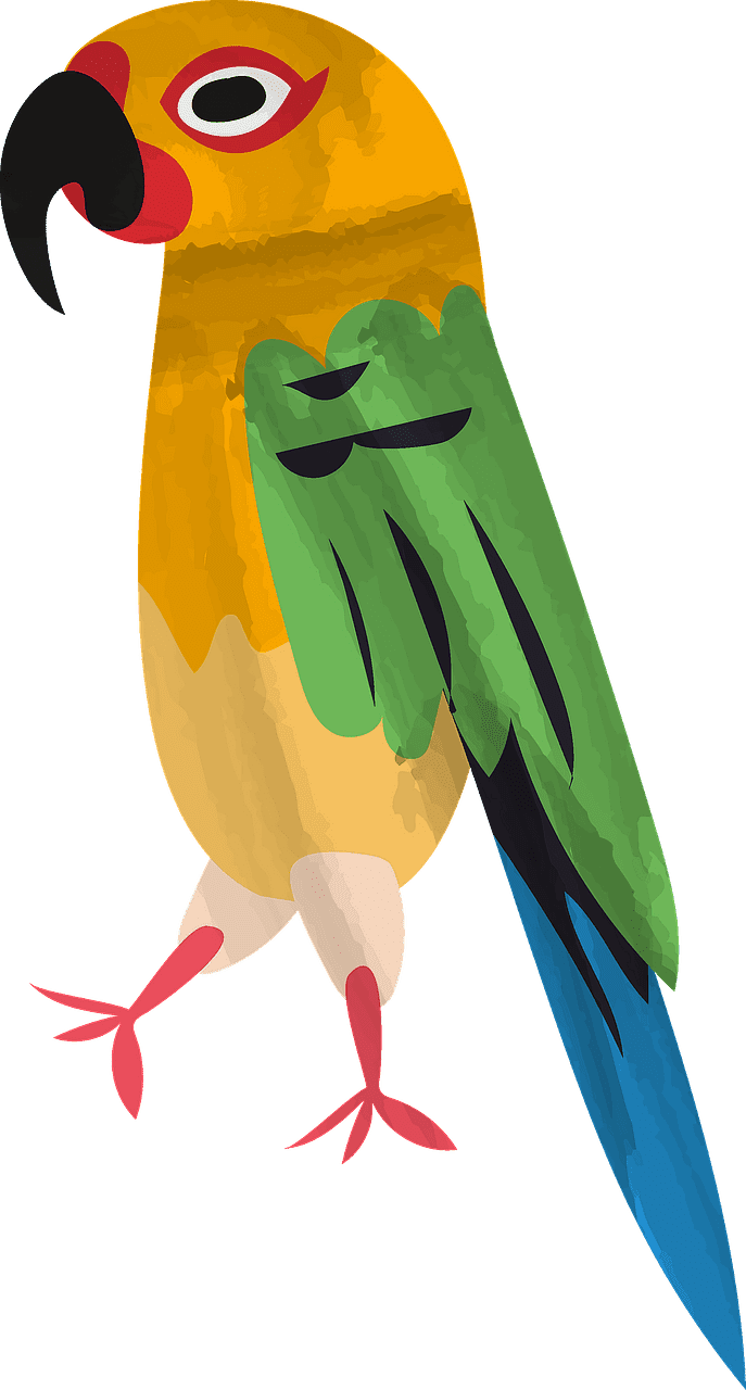 Detail Parrot Clipart Free Nomer 30