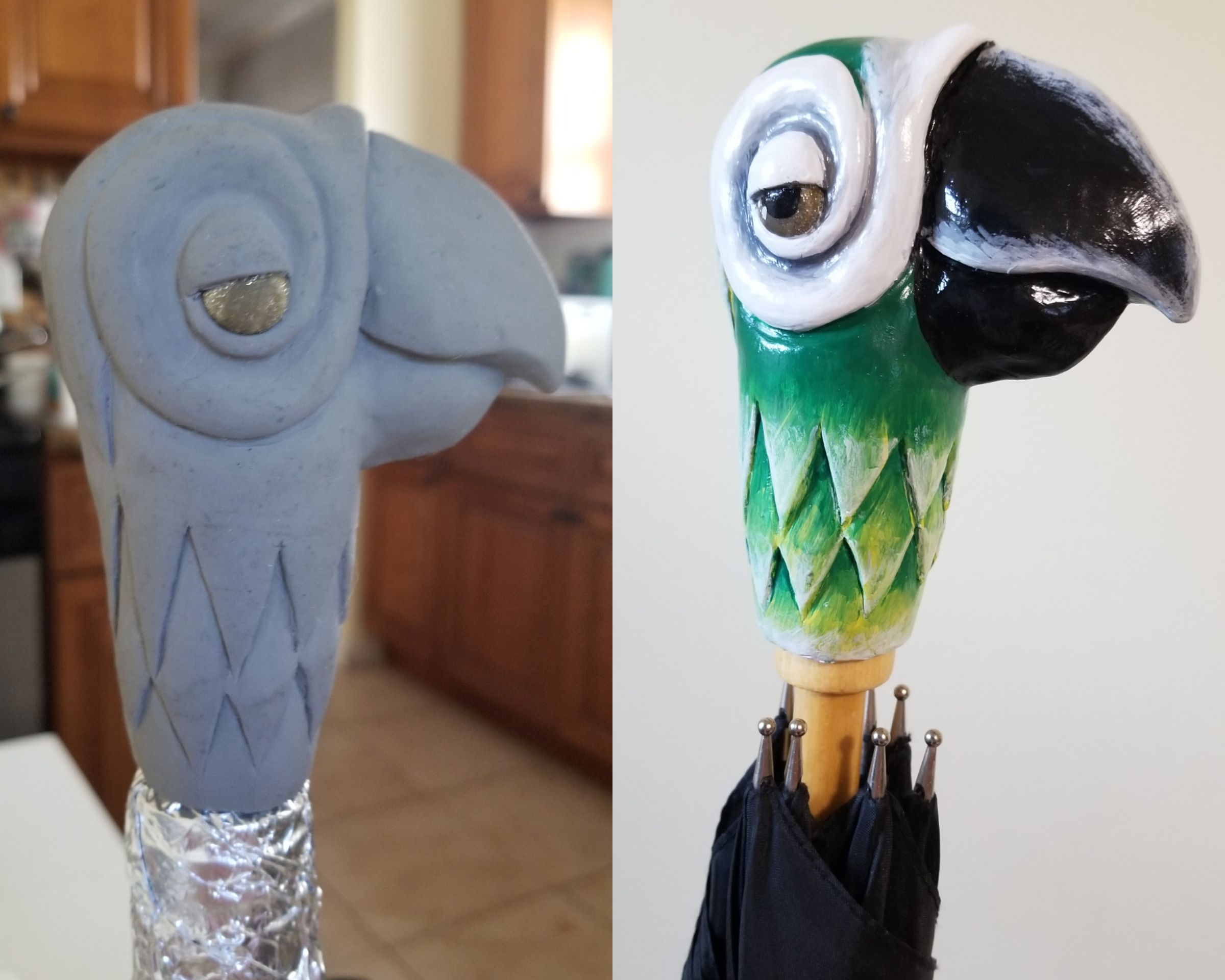 Detail Parrot Handle Umbrella Nomer 12