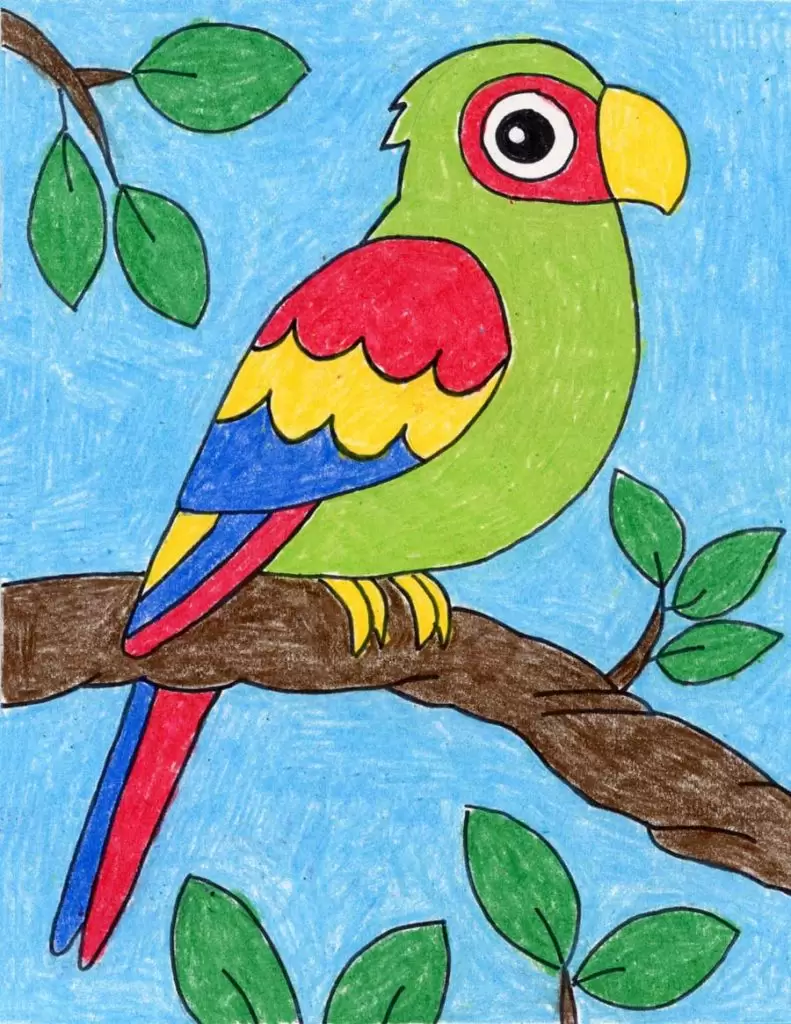 Detail Parrot Illustration Nomer 29