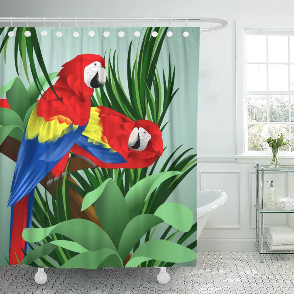 Detail Parrot Shower Curtains Nomer 34