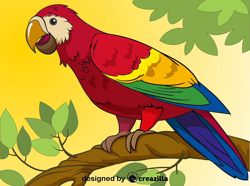 Detail Parrot Vector Nomer 14