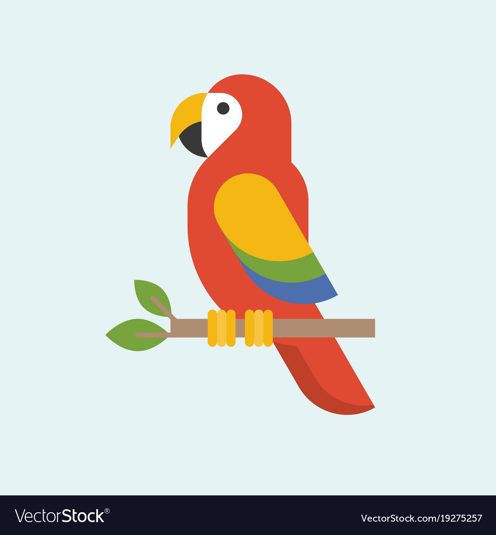 Detail Parrot Vector Nomer 3
