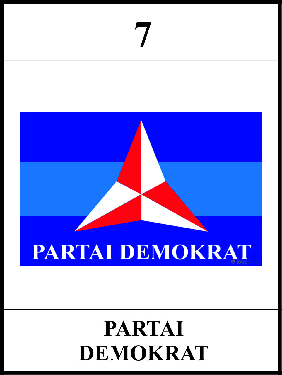 Detail Partai Demokrat Logo Nomer 30