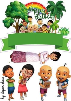 Detail Logo Upin Ipin Nomer 36