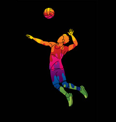 Detail Logo Volleyball Keren Nomer 2