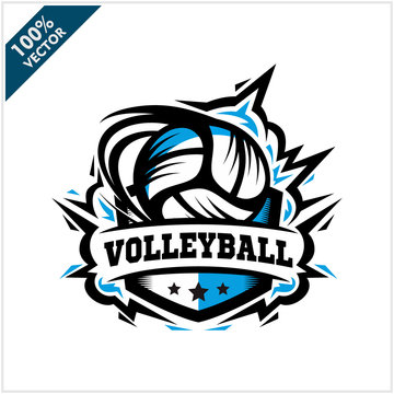 Detail Logo Volleyball Keren Nomer 33