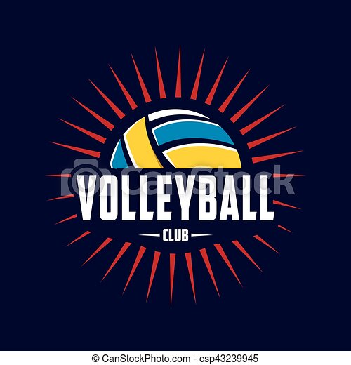 Detail Logo Volleyball Keren Nomer 34