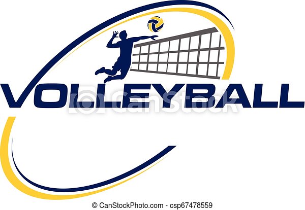 Detail Logo Volleyball Keren Nomer 50