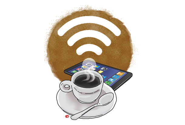 Logo Warung Kopi Free Wifi
