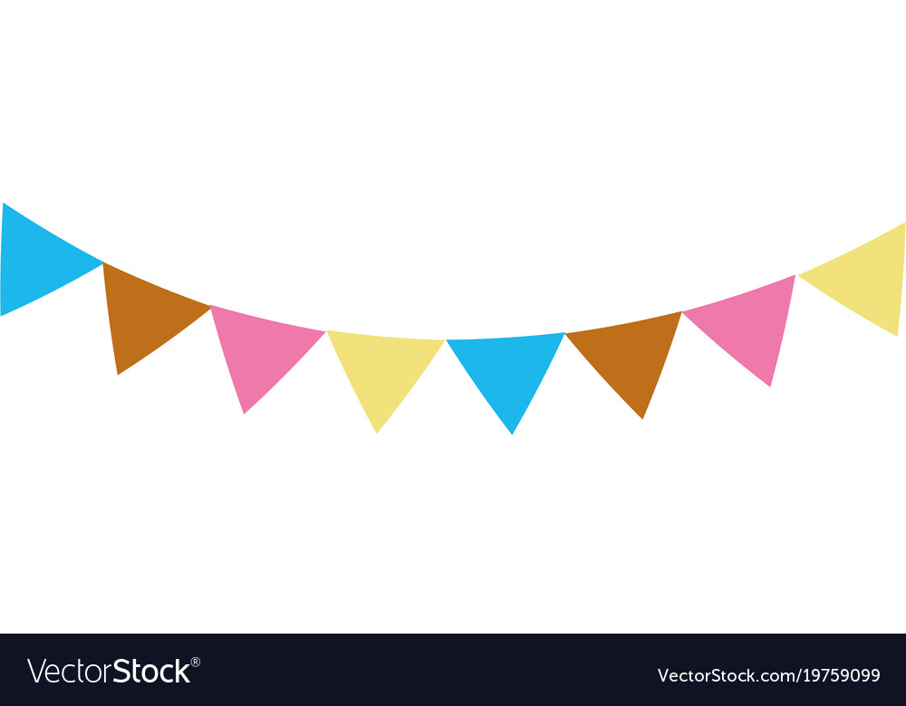 Detail Party Flag Vector Nomer 2