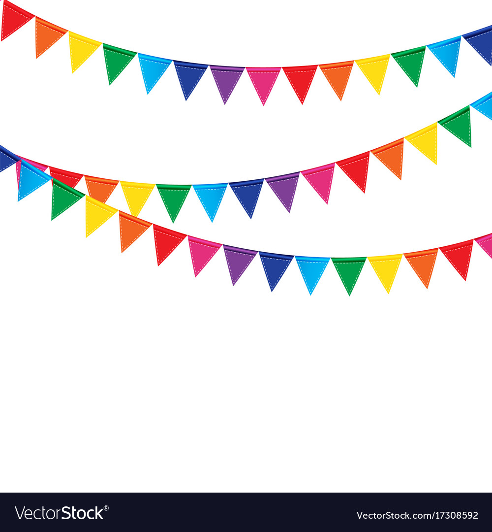 Detail Party Flag Vector Nomer 12