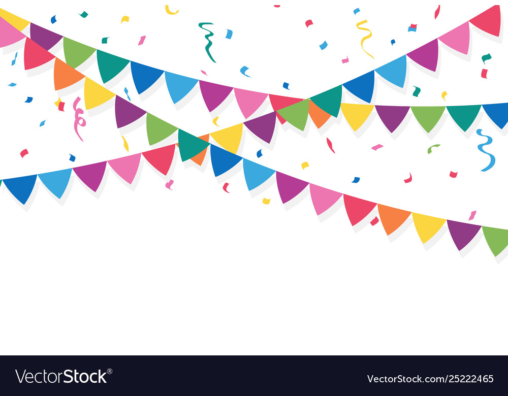 Detail Party Flag Vector Nomer 24
