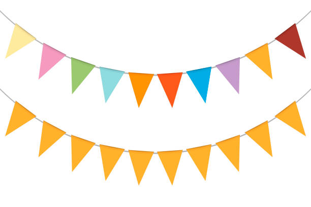 Detail Party Flag Vector Nomer 7