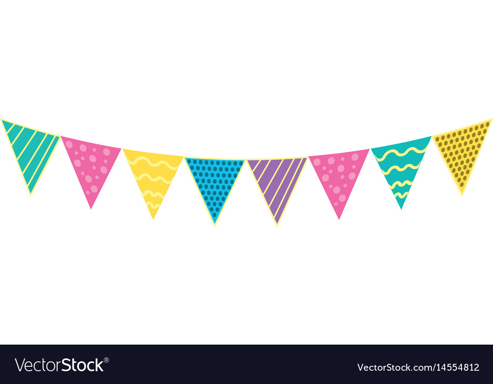 Detail Party Flag Vector Nomer 8