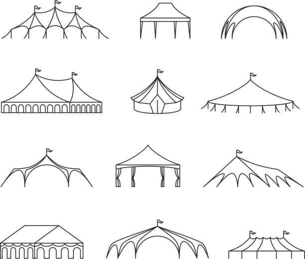 Detail Party Tent Clipart Nomer 9