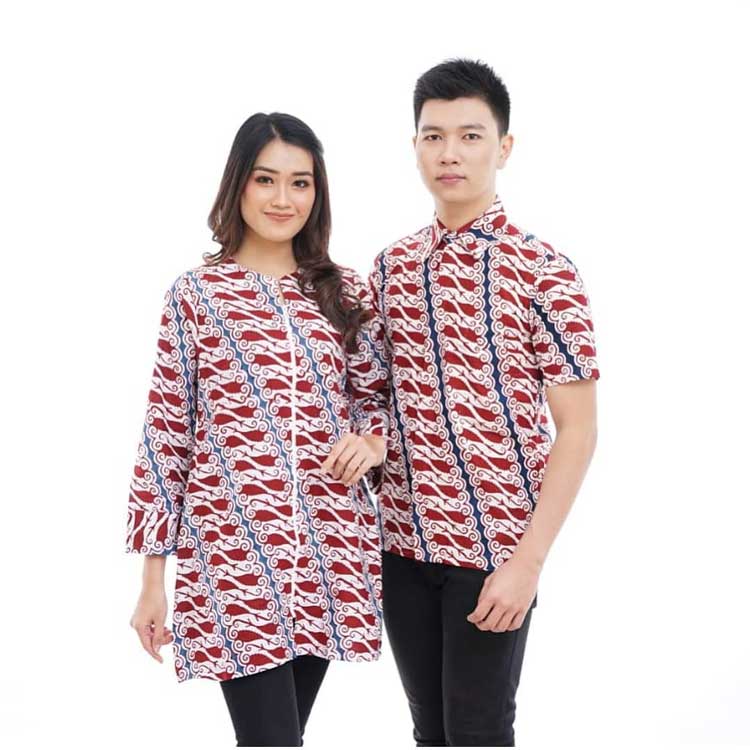 Detail Pasangan Desain Baju Batik Modern Nomer 4