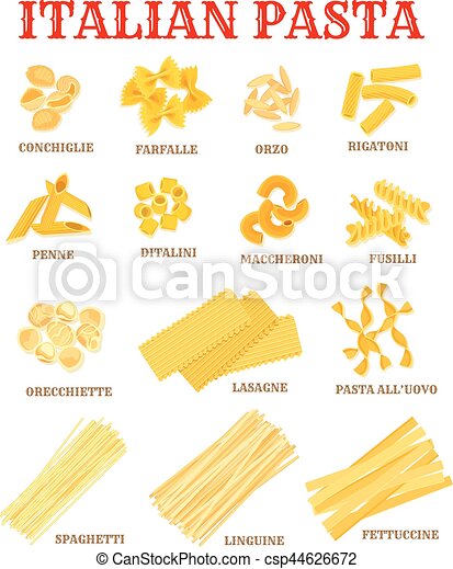 Detail Pasta Images And Names Nomer 21