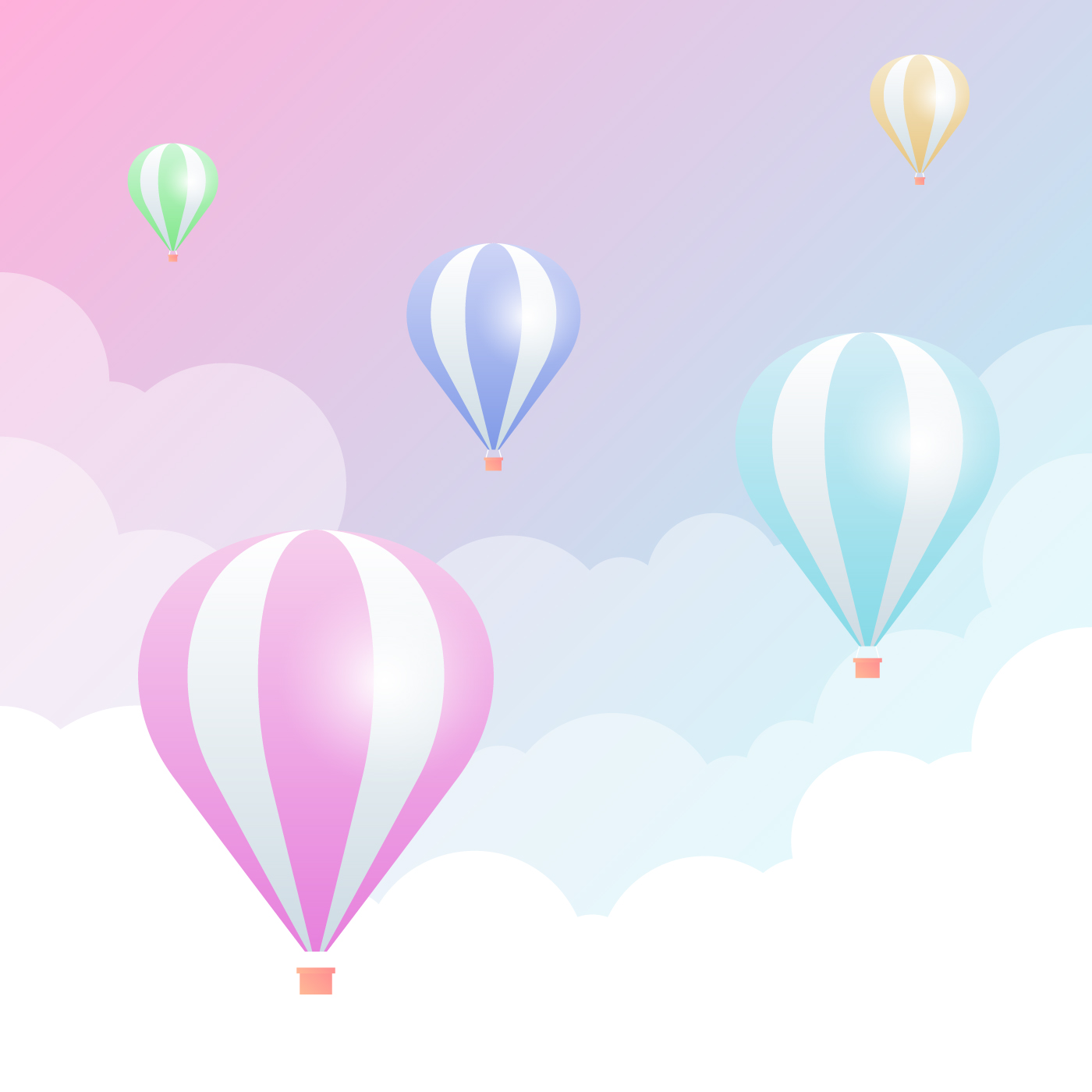 Detail Pastel Balloon Wallpaper Nomer 43