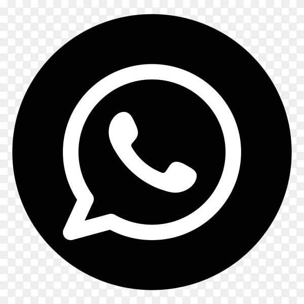 Logo Whatsapp Png Black - KibrisPDR
